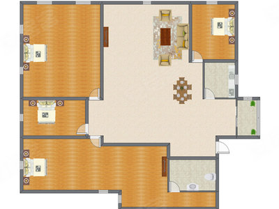 4室2厅 249.60平米
