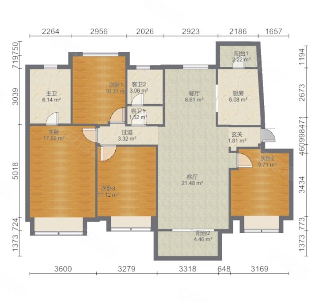 蔚蓝群岛 245平 双层复式 套四户型 大空间 豪华装修