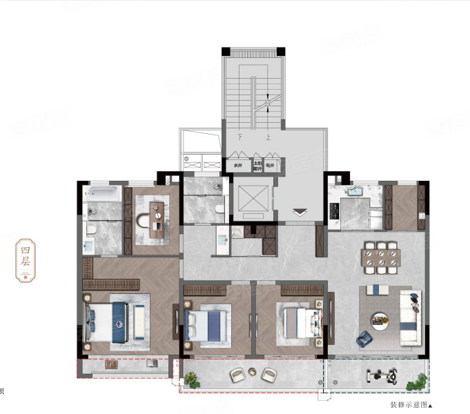 建发·檀府4室2厅2卫158㎡南420万