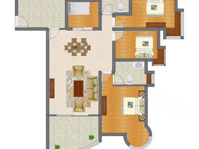 4室2厅 121.16平米