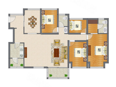 4室2厅 141.80平米