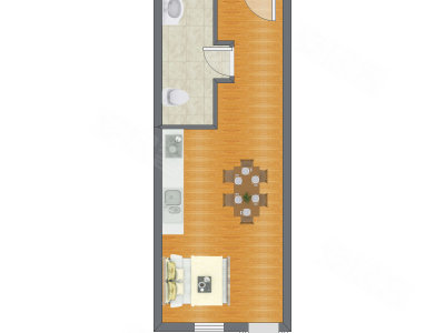 1室0厅 36.00平米