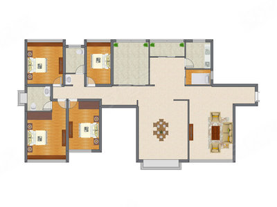 5室2厅 170.50平米