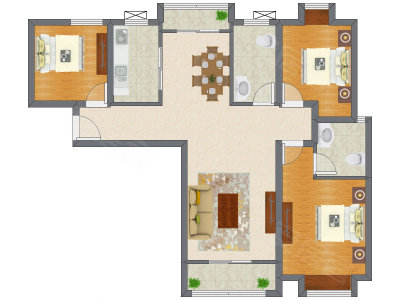 3室2厅 112.85平米