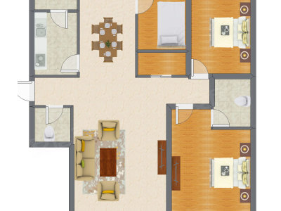 3室2厅 120.90平米