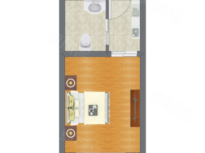 1室0厅 36.00平米