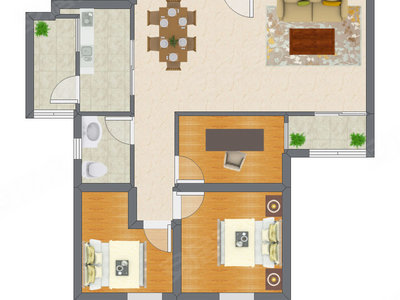 3室2厅 89.31平米
