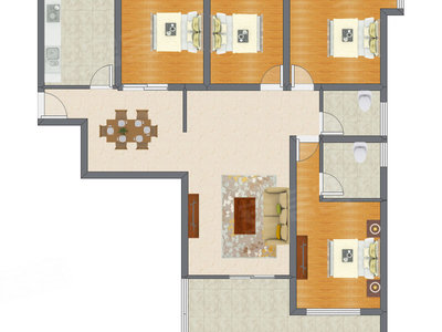 4室2厅 143.01平米