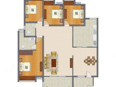 4室2厅 141.23平米