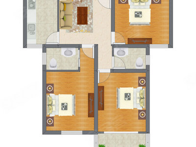 3室1厅 111.80平米
