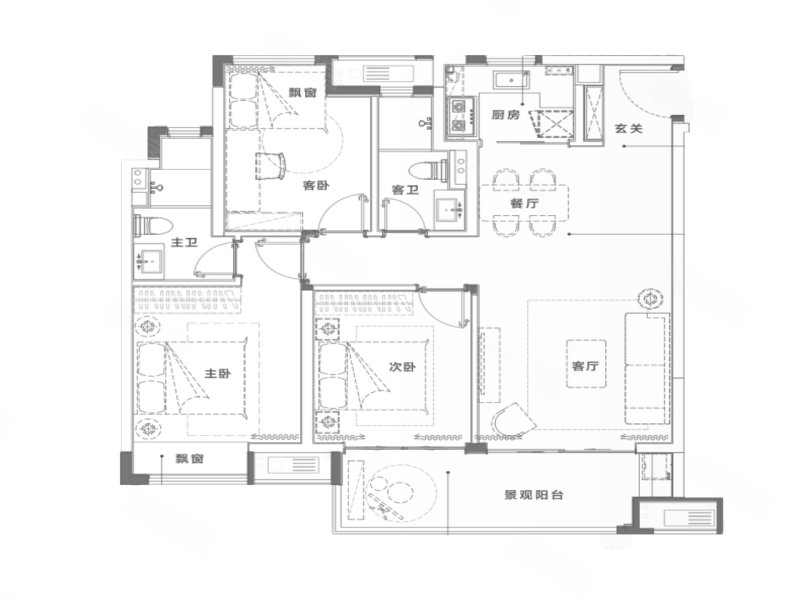 自带大型商业 户型方正 小区大型果园 品质小区,湖城大境·金地广场
