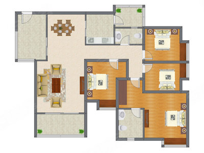 4室2厅 160.27平米
