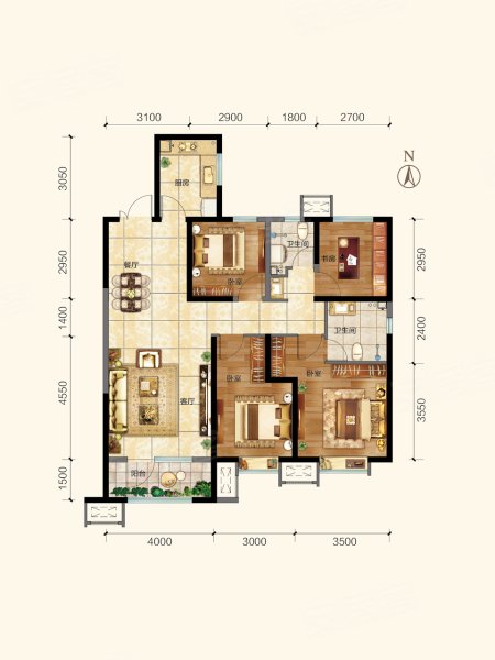 随时看房,国茂府(新房)二手房,270万,4室2厅,2卫,142平米-唐山安居客