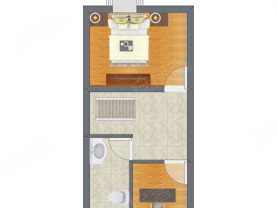 2室2厅 20.55平米