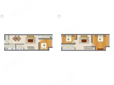 3室3厅 99.04平米户型图