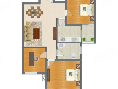 3室2厅 104.60平米