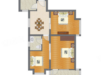 3室1厅 94.60平米