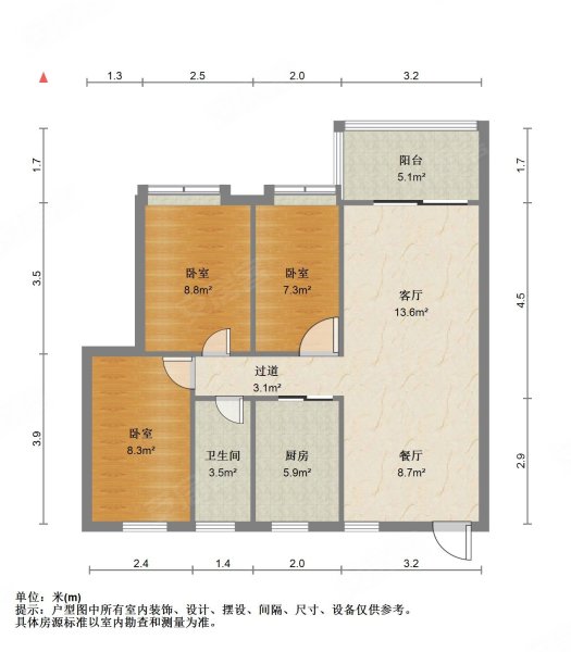 买五洲花城只收5千 文园中香山小 小区中间3房 5楼有钥匙