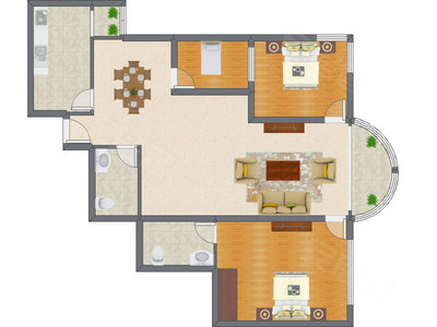 3室2厅 159.85平米