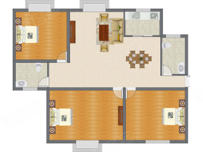 3室2厅 120.77平米