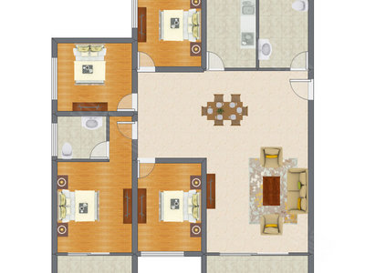 4室2厅 150.02平米