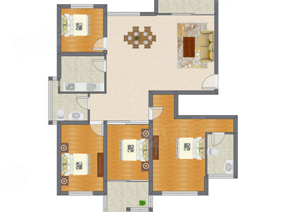 4室2厅 165.18平米