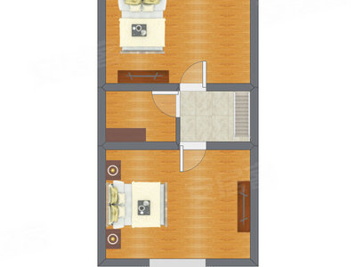 2室1厅 35.74平米
