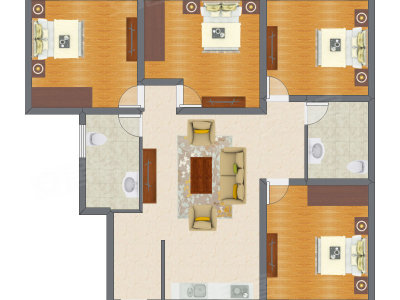 4室1厅 121.98平米