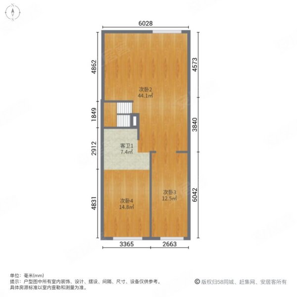 奥林匹克花园(别墅)5室2厅3卫198㎡南北240万