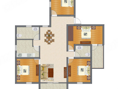 4室2厅 168.87平米