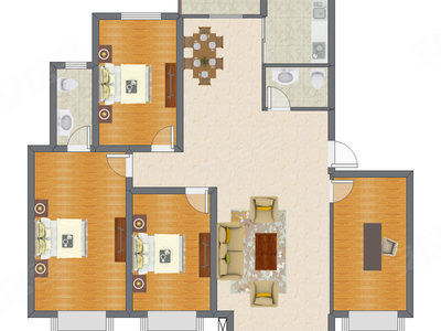 4室2厅 139.85平米