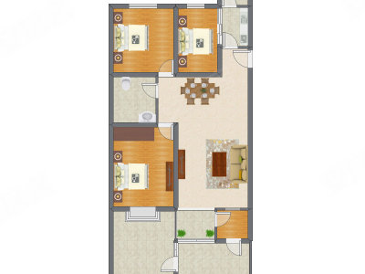 3室2厅 112.70平米