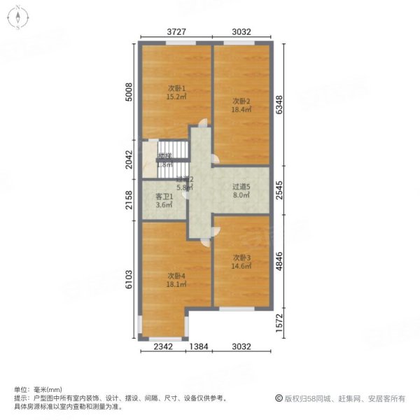 保利水韵长滩四期(别墅)6室3厅4卫261.71㎡南北486万