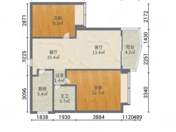 【多图】华发峰景湾,湾仔租房,华发峰景湾 2室2厅1卫 电梯房 精装修75