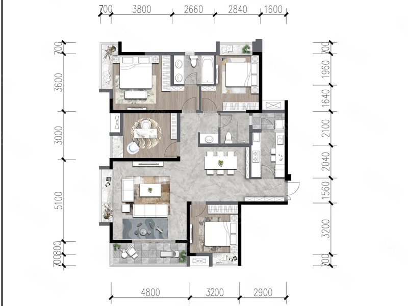 天府公园未来城(新房)4室2厅157㎡万二手房图片