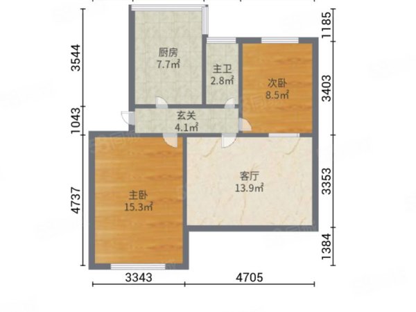 蓝天小区 两室 价格可仪租房-利津58安居客