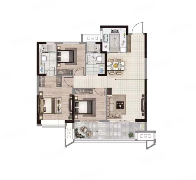 金辉世界城品质小区洋房小高都有经典户型均价六千五随时看房