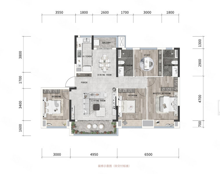 鸿山院子(新房)4室2厅130㎡172万二手房图片