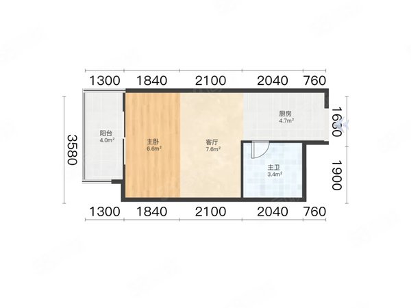 广场平沙九号广场 1室0厅1卫  电梯房 精装修35平米出租房源真实图片