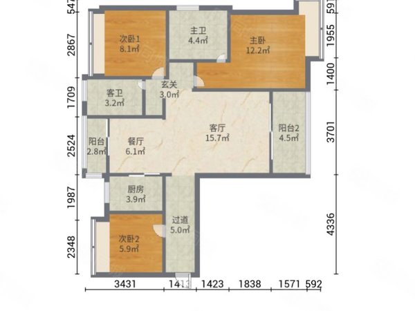 【多图】华发峰景湾,湾仔租房,华发峰景湾 3室2厅2卫 4500.