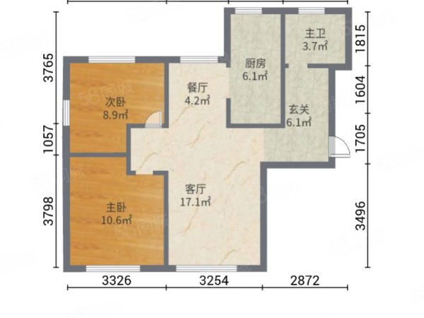 戶型 戶型圖 平面圖 600_450