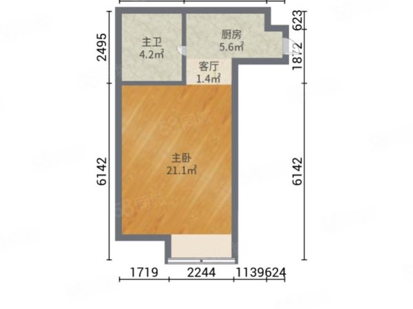 西城租房,万达华府 110平 3室 精装 家具齐全 年付3w,东营区租房-东营