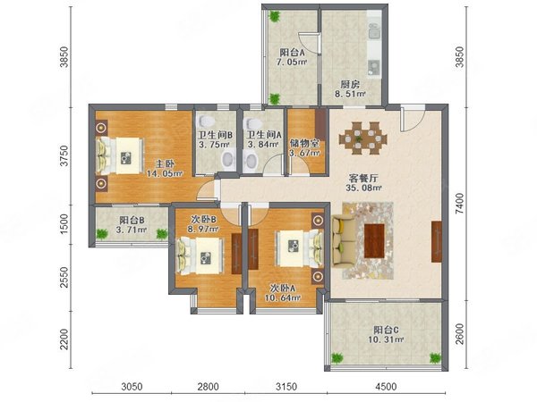 精裝次臥合租 近高新金融城地鐵口 茂業中心 融城理想仁和新城租房