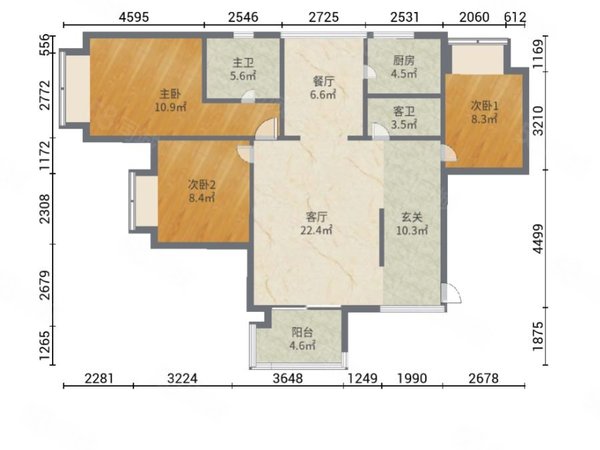 【多图】华融琴海湾,横琴口岸租房,华融琴海湾 3室2厅2卫 6800.