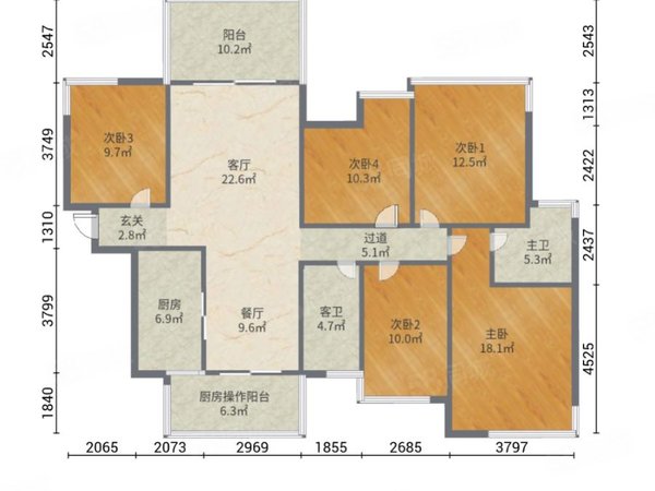 龙光玖珑府 5室2厅2卫 电梯房 精装修128平米,江南租房-南宁58安居客