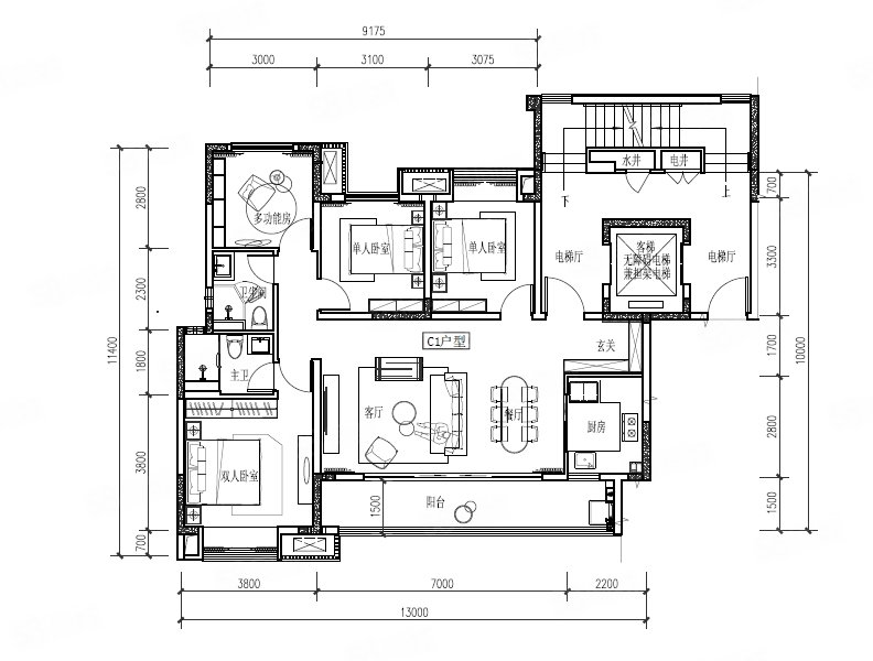 隆科熙境4室2厅129㎡176万二手房图片