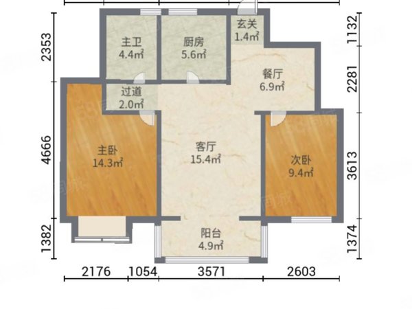 【多圖】意境蘭庭,空港經濟區租房,意境蘭庭 2室2廳1