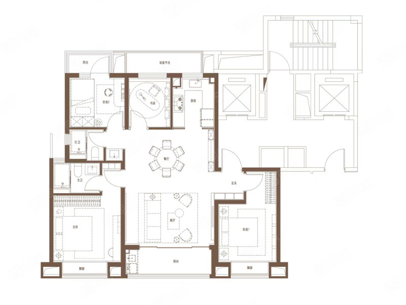保利东方瑧悦4室2厅133㎡441万二手房图片