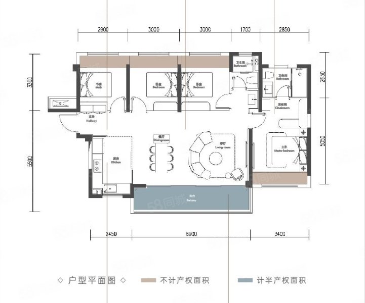 国贸人居海上蓉屿4室2厅127㎡270万二手房图片