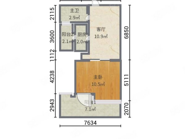 41平米小公寓户型图图片